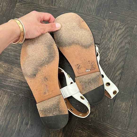 Authentic USED CÉLINE WHITE sandals size 36 - Picture 14 of 16